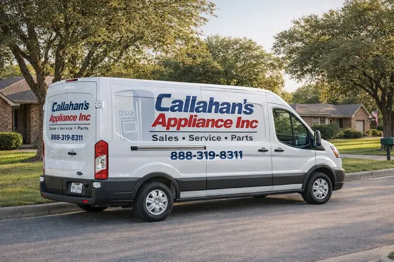 Callahan's Appliance Inc service van